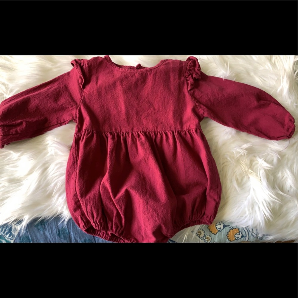 Burgundy boutique romper